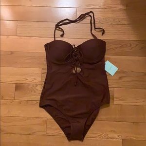 CUPSHE halter one piece swimsuit